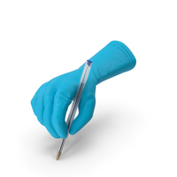 Doctor Glove Holding a Pen PNG & PSD Images