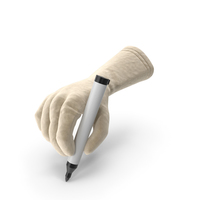 Glove Holding a Black Marker Pen PNG & PSD Images