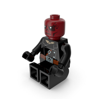 Lego Red Skull Sitting PNG & PSD Images