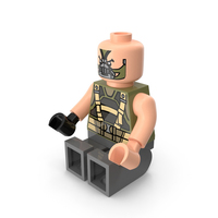 Lego Bane Dark Knight Sitting PNG & PSD Images