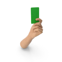 Hand Holding a Green Card PNG & PSD Images
