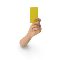 Hand Holding a Yellow Card PNG & PSD Images