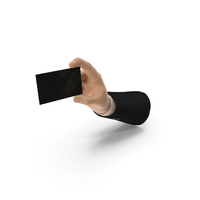 Suit Hand Holding a Fancy Business Card PNG & PSD Images