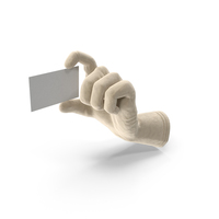 Glove Holding a Blank Card PNG & PSD Images