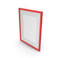 Wall Picture Frame Red PNG & PSD Images