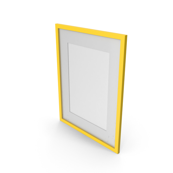 Wall Picture Frame Yellow PNG & PSD Images