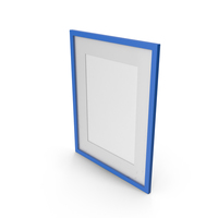 Wall Picture Frame Blue PNG & PSD Images