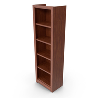 Individual Wooden Bookcase PNG & PSD Images