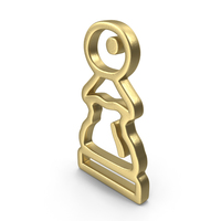 Pawn Logo Gold PNG & PSD Images