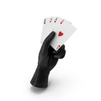 Glove Holding Aces PNG & PSD Images