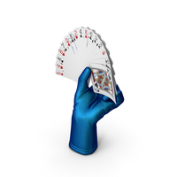 Magician Glove Holding a Fan of Cards PNG & PSD Images