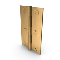 Golden Hinge With Screwhead PNG & PSD Images