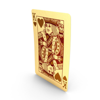 Golden Playing Cards King of Hearts PNG & PSD Images