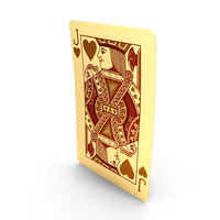Golden Playing Cards Jack of Hearts PNG & PSD Images