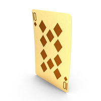 Golden Playing Cards 10 of Diamonds PNG & PSD Images