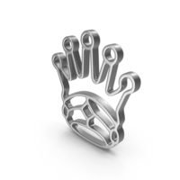Queen Logo Silver PNG & PSD Images