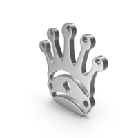 Queen Logo Silver PNG & PSD Images