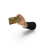 Suit Hand Holding a Credit Card PNG & PSD Images