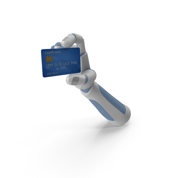 Robohand Holding a Credit Card PNG & PSD Images