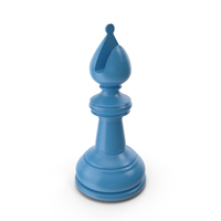 Chess Bishop Blue PNG & PSD Images