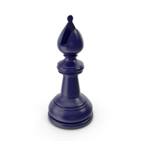 Chess Bishop Dark Blue PNG & PSD Images
