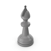 Chess Bishop Grey PNG & PSD Images