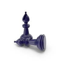 Chess Bishop Dark Blue PNG & PSD Images