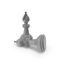 Chess Bishop Grey PNG & PSD Images