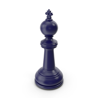 Chess King Dark Blue PNG & PSD Images
