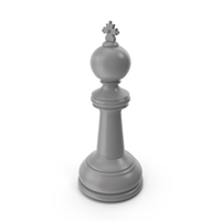 Chess King Grey PNG & PSD Images