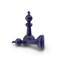 Chess King Dark Blue PNG & PSD Images