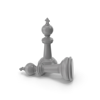 Chess King Grey PNG & PSD Images