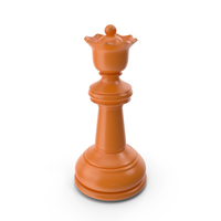 Chess Queen Orange PNG & PSD Images
