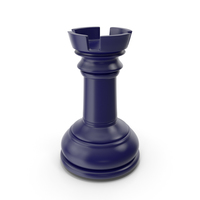 Chess Rook Dark Blue PNG & PSD Images