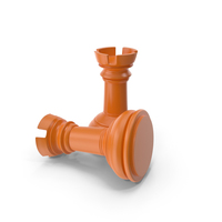 Chess Rook Orange PNG & PSD Images