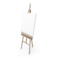 Easel With Canvas PNG & PSD Images