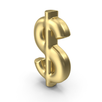 Currency Symbol Dollar Gold PNG & PSD Images