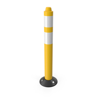Traffic Bollard Yellow PNG & PSD Images