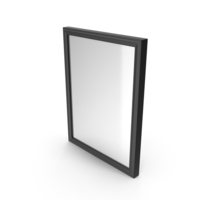Wall Square Mirror Black PNG & PSD Images