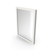 Wall Square Mirror White PNG & PSD Images