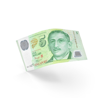 5 Singapore Dollar Banknote Bill PNG & PSD Images
