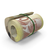 100 Canadian Dollar Roll PNG & PSD Images
