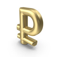 Currency Symbol Rouble Gold PNG & PSD Images