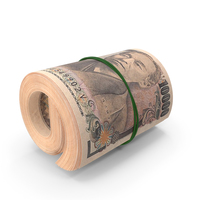 10000 Japanese Yen Banknote Roll PNG & PSD Images