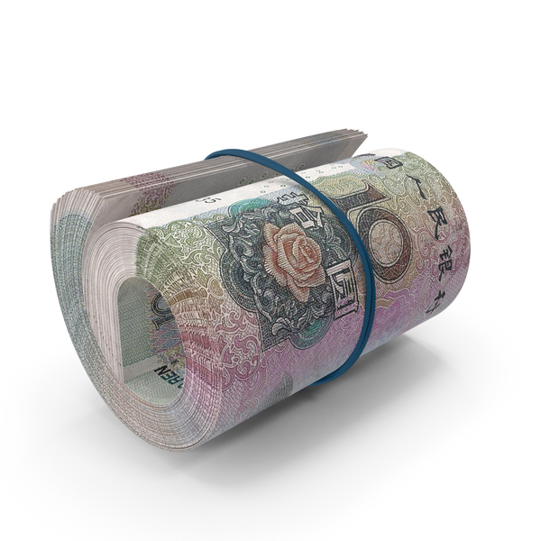 10 Chinese Yuan Banknote Roll PNG & PSD Images