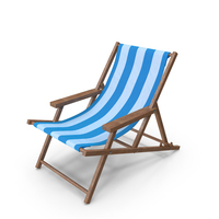 Beach Chair Blue PNG & PSD Images