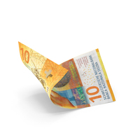 10 Swiss Franc Banknote Bill PNG & PSD Images