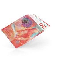 20 Swiss Franc Banknote Bill PNG & PSD Images