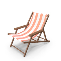 Beach Chair Pink PNG & PSD Images