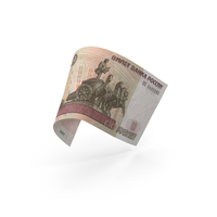 100俄罗斯卢布钞票比尔PNG和PSD图像